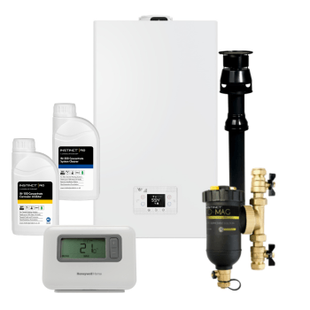 Vokera Easi-Heat Combi 29kw LPG Vertical Flue Value Pack + Image 1