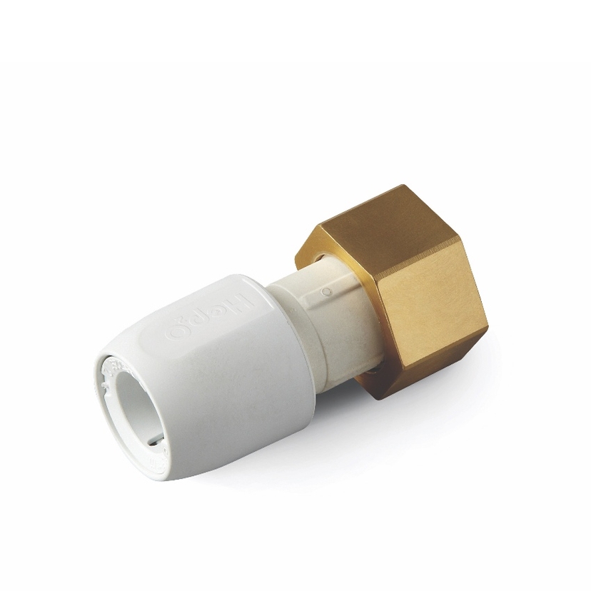 Hep2O PB 22mm x 3/4" Straight Tap Connector HD25B/22W Image 1