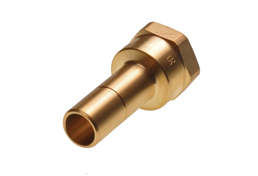 Hep2O Brass Adaptor 15mm x 1/2" Spigot/FI HX30/15W Image 1
