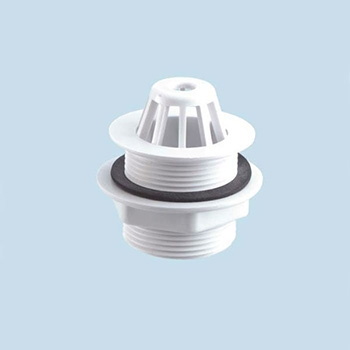 Plastic Domed Outlet Waste 11/2" Short Tail WUS52WH Image 1