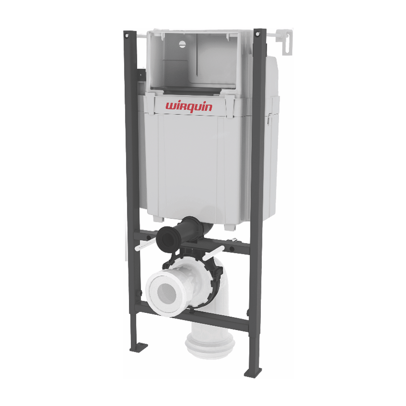 Wirquin Initio 0.8M Wall Hung WC frame - Cable Operated Black 50120511 Image 1
