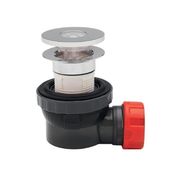 Wirquin Nano 6.7 Basin Waste + Trap Chrome 30724233 Image 1