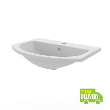 Calypso Rina Semi Recessed Basin 500mm 3207 Image 1