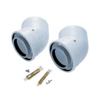 Worcester Oil 80/125mm Non Std 45 Elbow (pair) 7716190035 Image 1