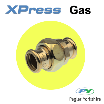 Pegler Yorkshire XPress Gas 28mm Union Coupling 39772 Image 1